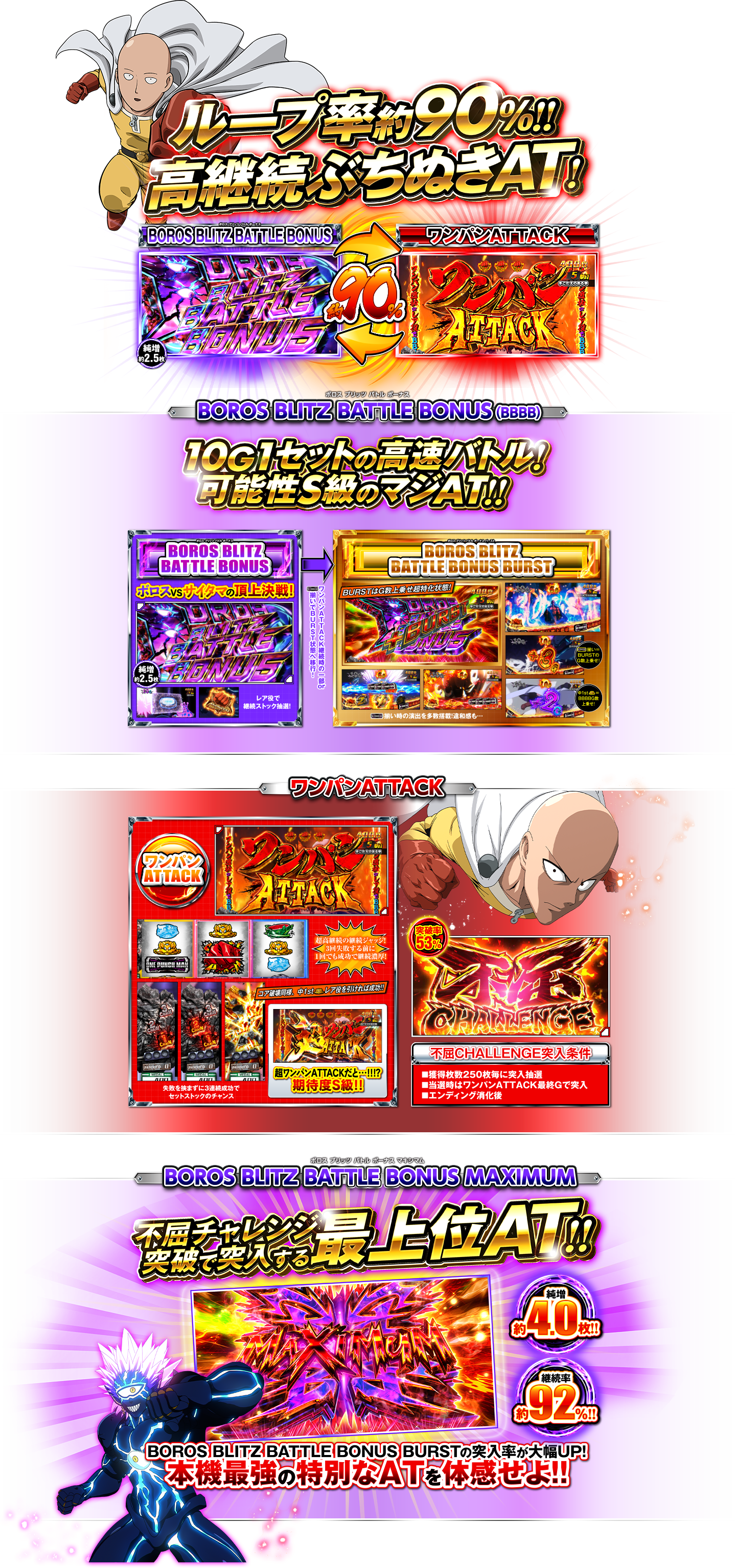 BBBB　ワンパンATTACK　BOROS BLITZ BATTLE BONUS MAXIMUM