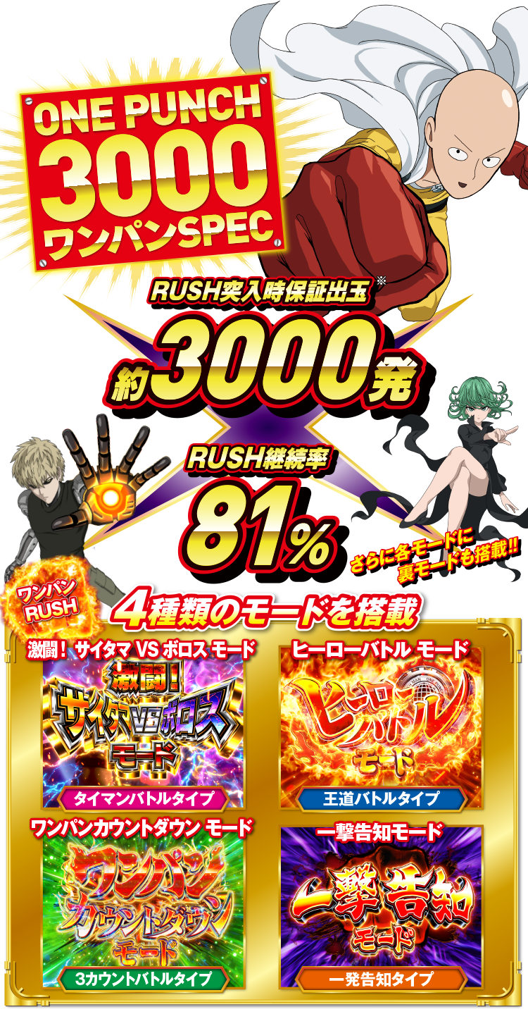 ONE PUNCH 3000 ワンパン SPEC